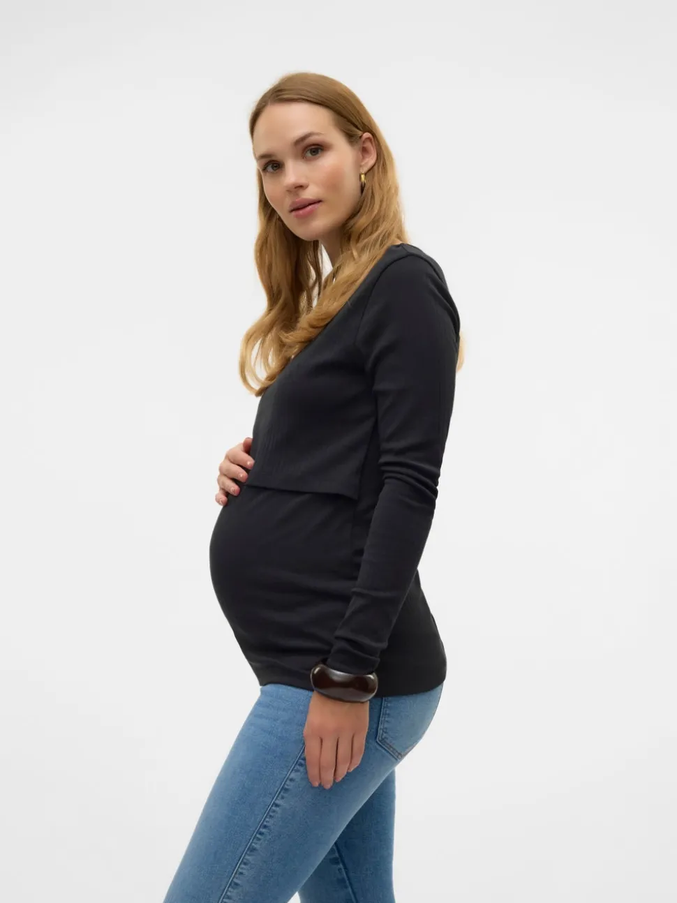 Bodycon Fit O-ringning Topp