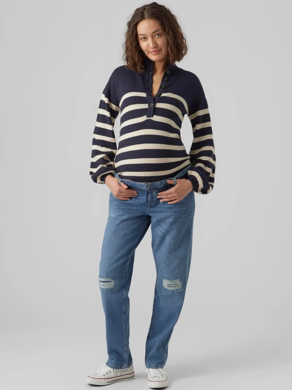 Mom Fit Medelhög Midja Jeans