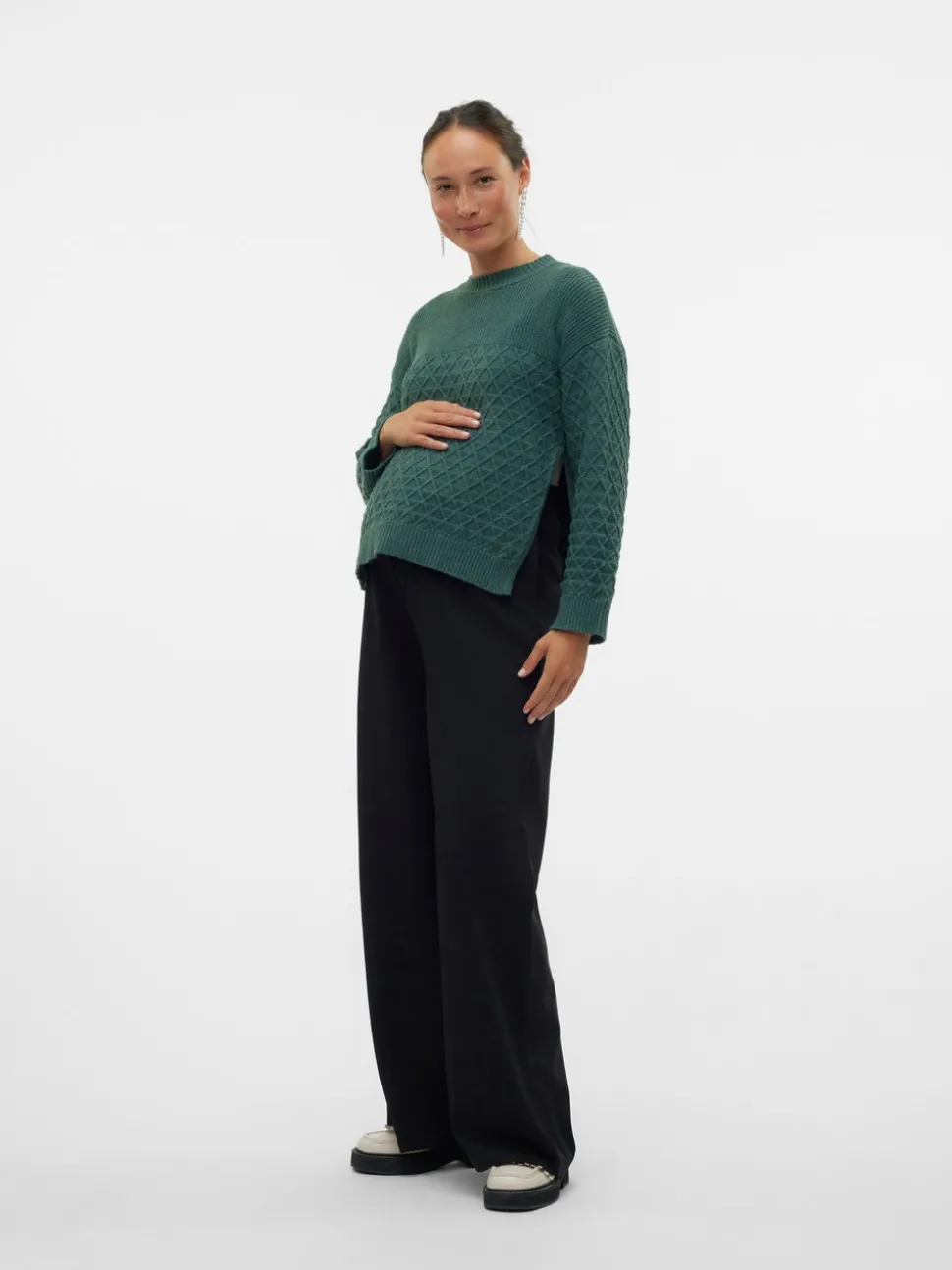 Normal Passform O-ringning Pullover