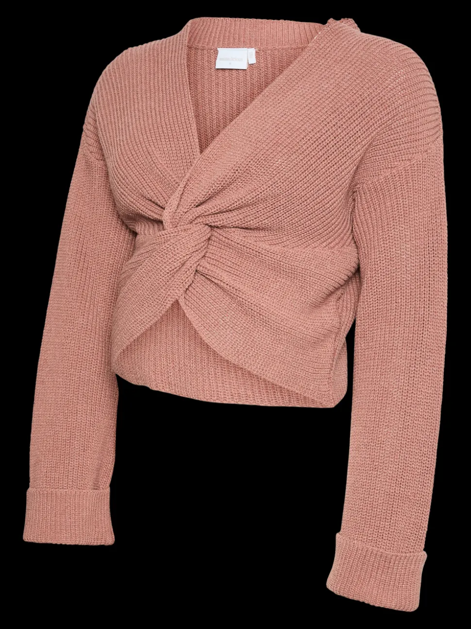 Normal Passform V-ringning Uppvikta Manschetter Nedsänkta Axlar Pullover