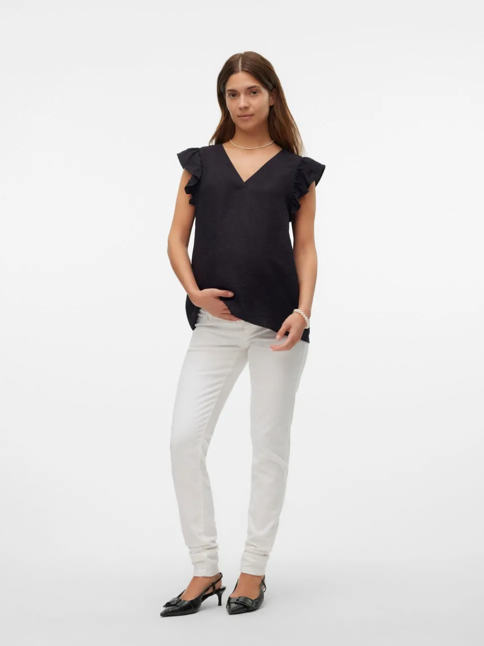 Slim Fit Medelhög Midja Jeans