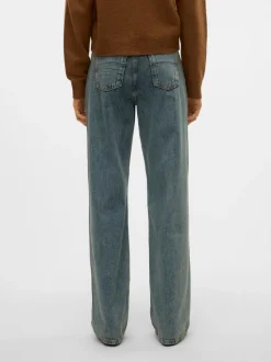 SNRANCY Medelhög Midja Vid Passform Jeans