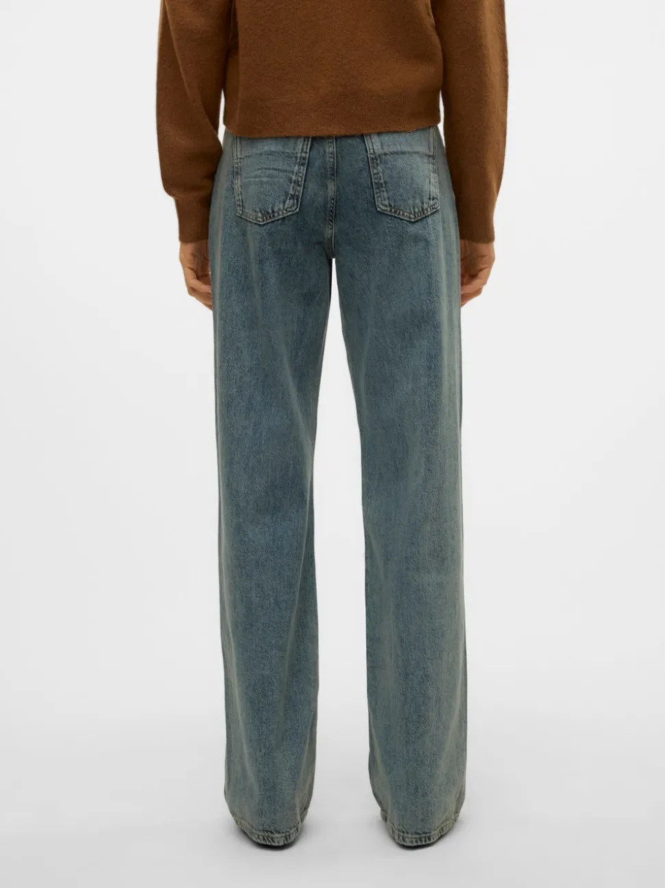 SNRANCY Medelhög Midja Vid Passform Jeans