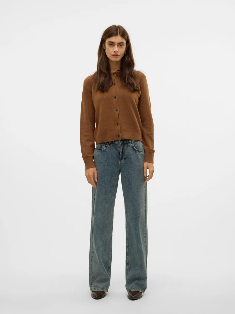 SNRANCY Medelhög Midja Vid Passform Jeans