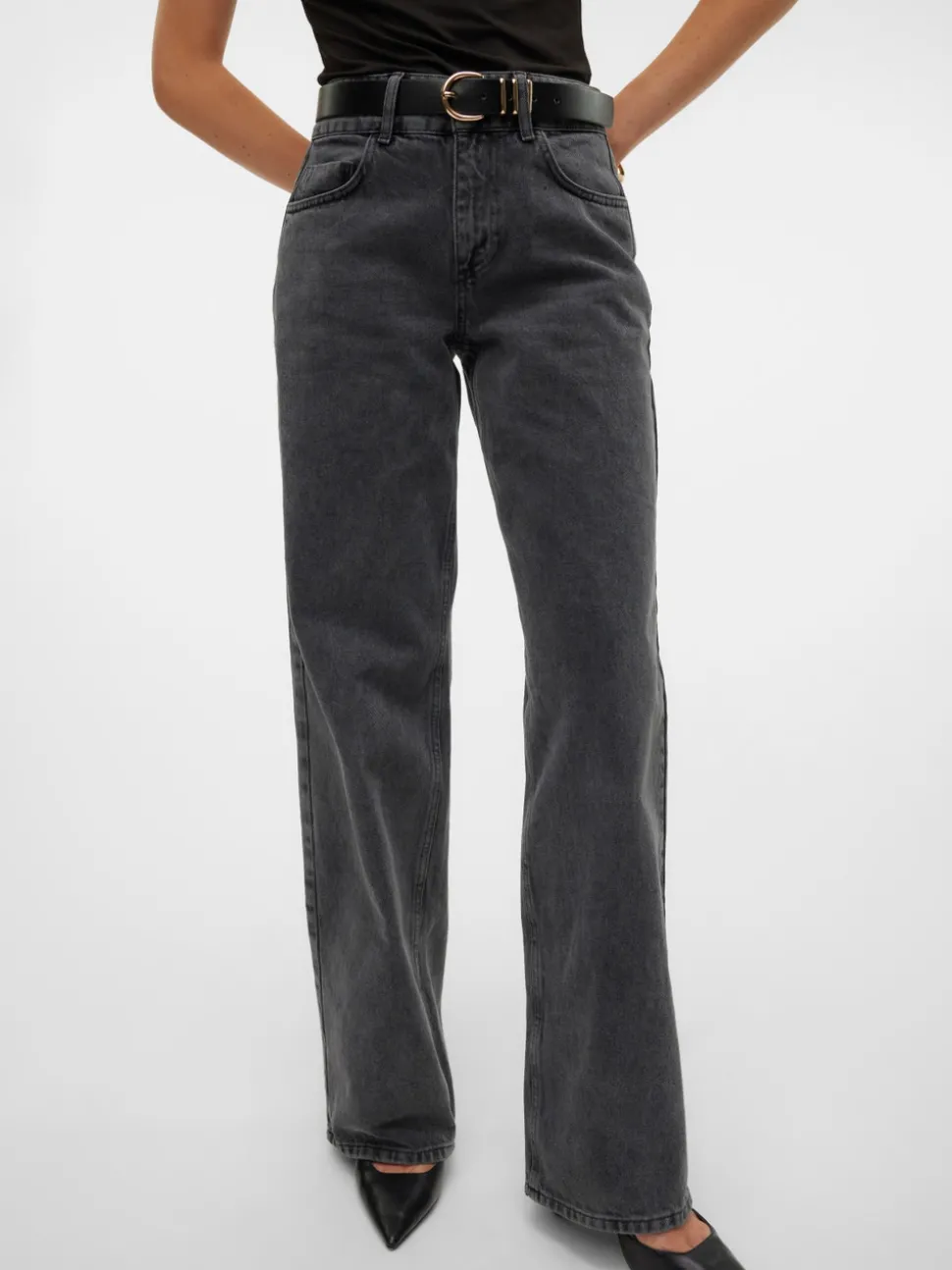 SNRANCY Medelhög Midja Vid Passform Jeans