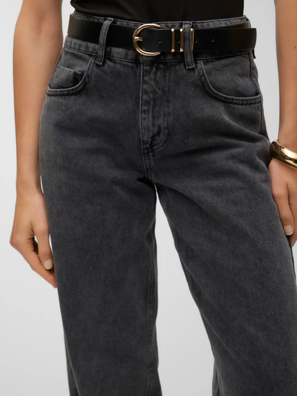 SNRANCY Medelhög Midja Vid Passform Jeans
