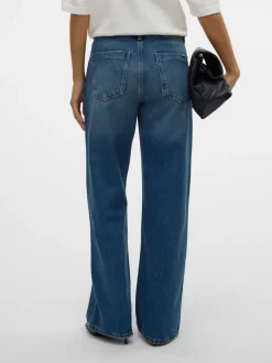 SNRANCY Medelhög Midja Vid Passform Jeans