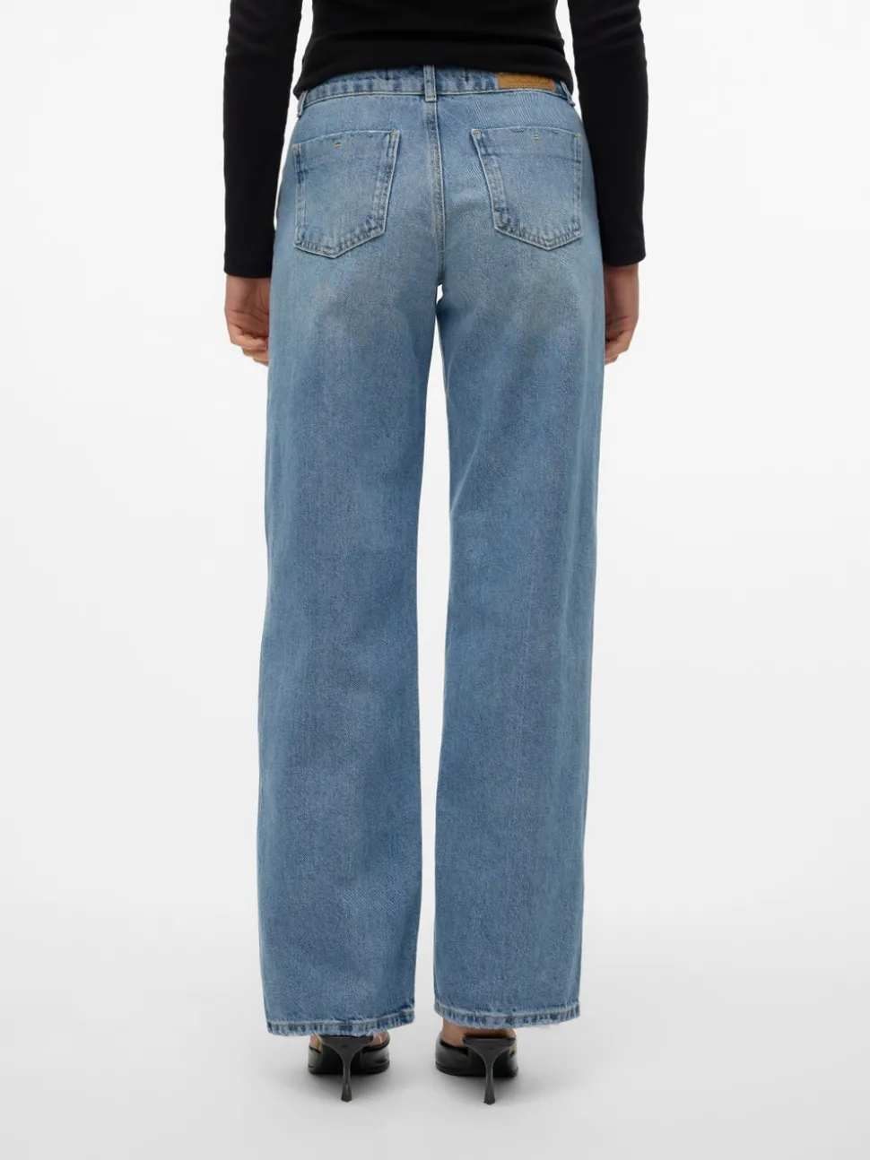 SNRANCY Medelhög Midja Vid Passform Jeans