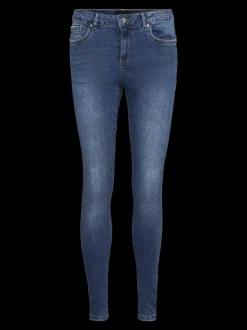 VMALIA Medelhög Midja Slim Fit Jeans
