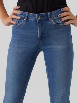 VMALIA Medelhög Midja Slim Fit Jeans