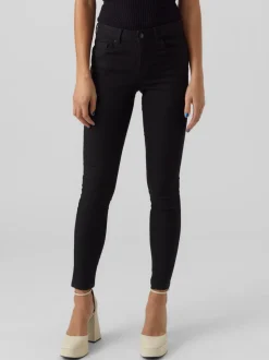 VMALIA Medelhög Midja Slim Fit Jeans