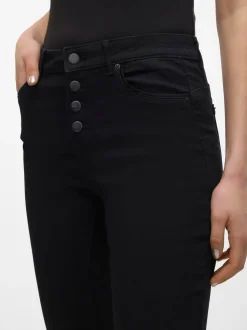 VMALIA Medelhög Midja Slim Straight Fit Jeans