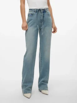 VMALLISON Medelhög Midja Rak Passform Jeans