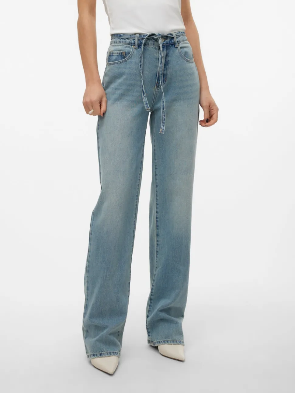 VMALLISON Medelhög Midja Rak Passform Jeans