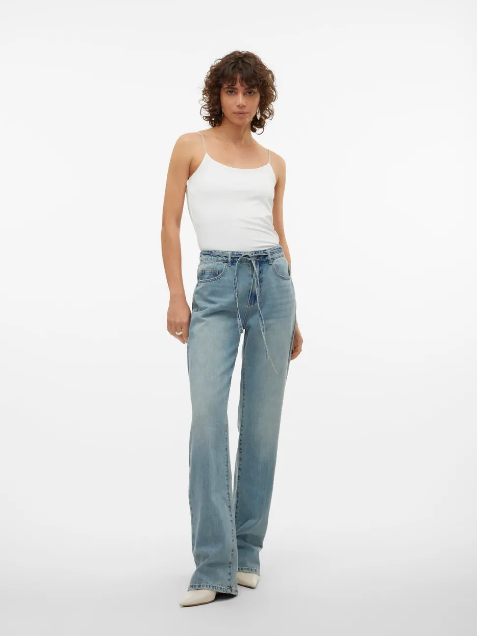 VMALLISON Medelhög Midja Rak Passform Jeans