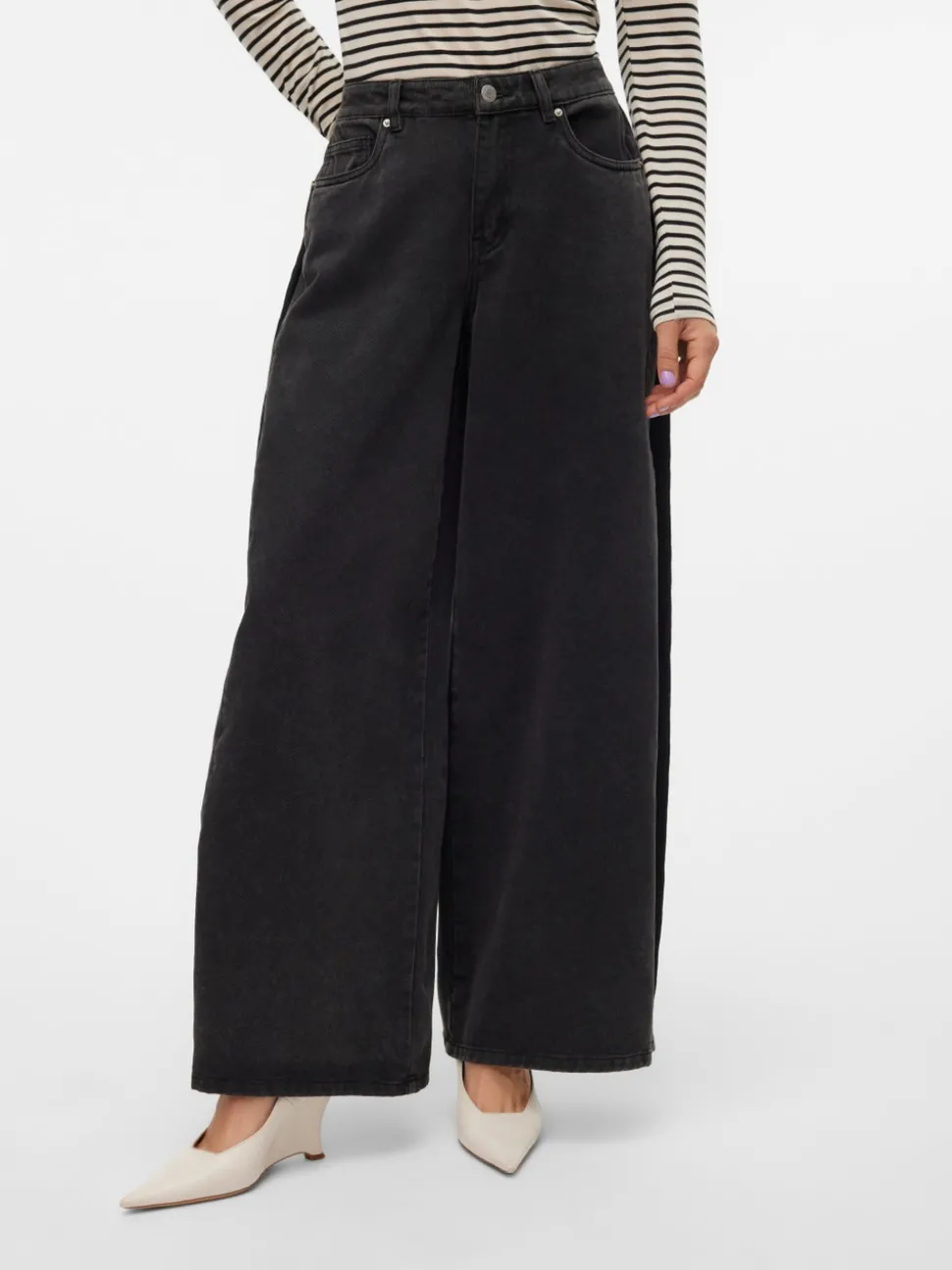 VMANNET Medelhög Midja Lös Passform Jeans