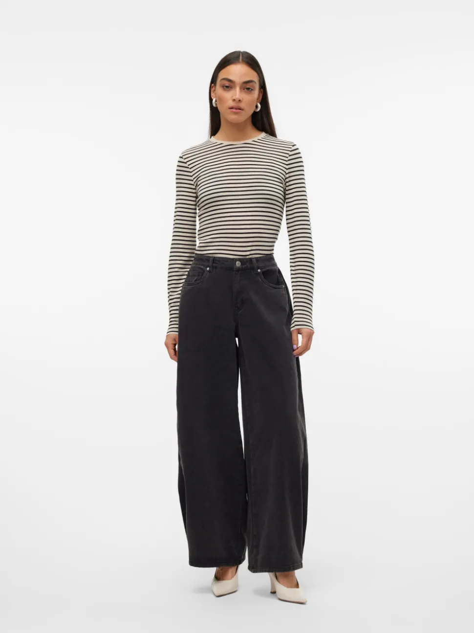 VMANNET Medelhög Midja Lös Passform Jeans