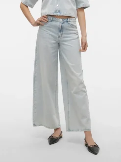 VMANNET Medelhög Midja Vid Passform Jeans