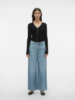 VMANNET Medelhög Midja Vid Passform Jeans