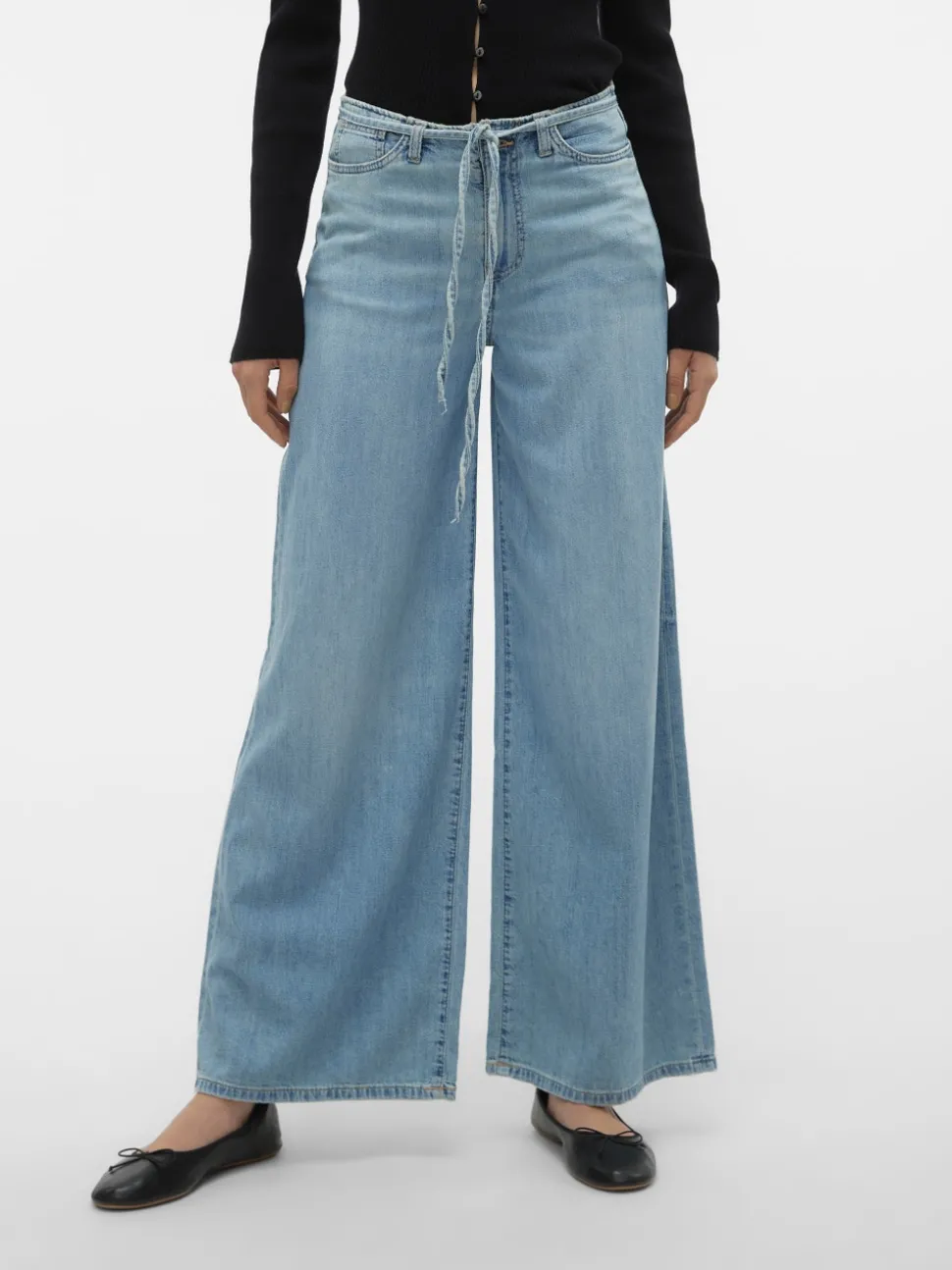 VMANNET Medelhög Midja Vid Passform Jeans