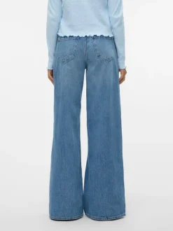 VMANNET Medelhög Midja Vid Passform Jeans