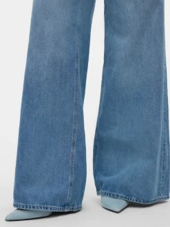 VMANNET Medelhög Midja Vid Passform Jeans