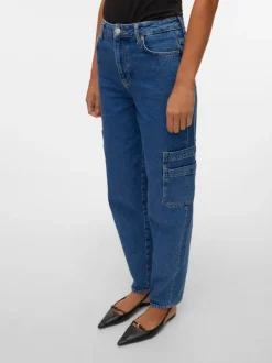 VMAVIVA Hög Midja Mom Fit Jeans