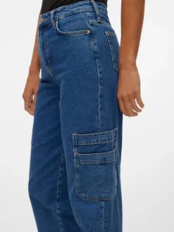 VMAVIVA Hög Midja Mom Fit Jeans