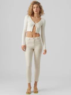 VMBRENDA Hög Midja Rak Passform Jeans