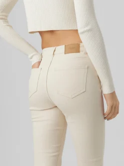 VMBRENDA Hög Midja Rak Passform Jeans