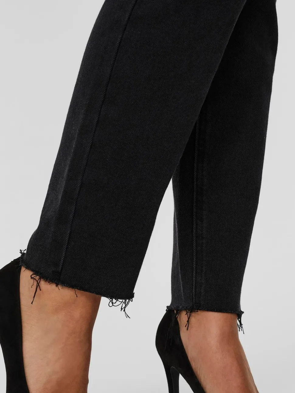 VMBRENDA Hög Midja Rak Passform Jeans