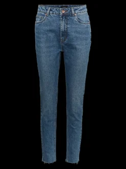 VMBRENDA Hög Midja Rak Passform Jeans