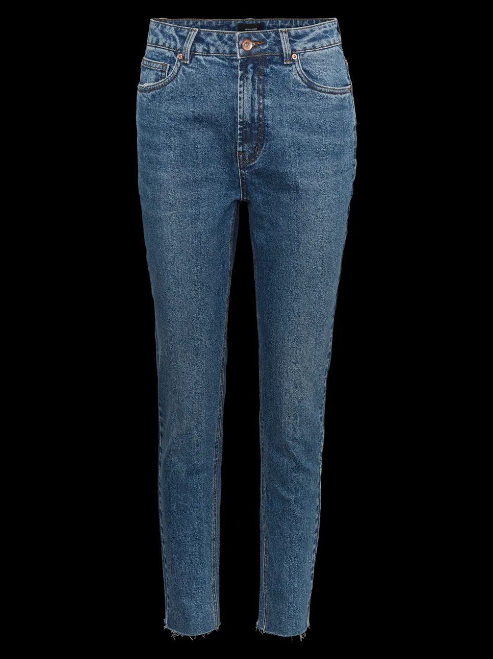 VMBRENDA Hög Midja Rak Passform Jeans