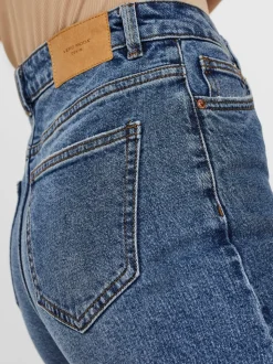 VMBRENDA Hög Midja Rak Passform Jeans