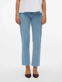 VMCALIA Hög Midja Rak Passform Jeans