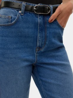 VMCALIA Hög Midja Rak Passform Jeans