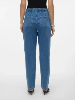 VMCALLIE Medelhög Midja Loose Carrot Fit Jeans