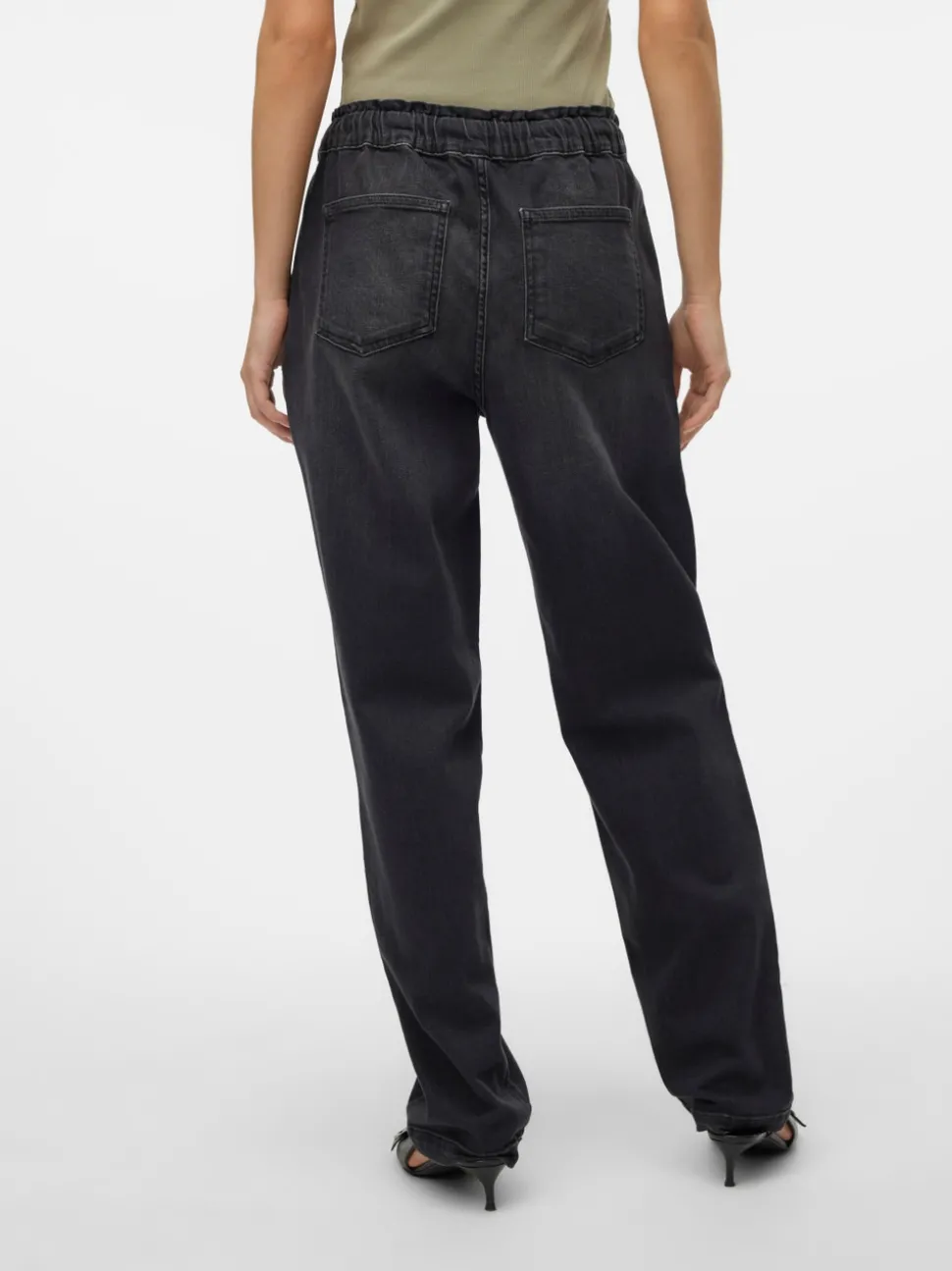 VMCALLIE Medelhög Midja Loose Carrot Fit Jeans