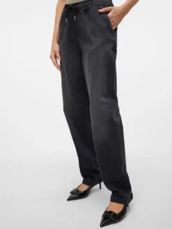 VMCALLIE Medelhög Midja Loose Carrot Fit Jeans