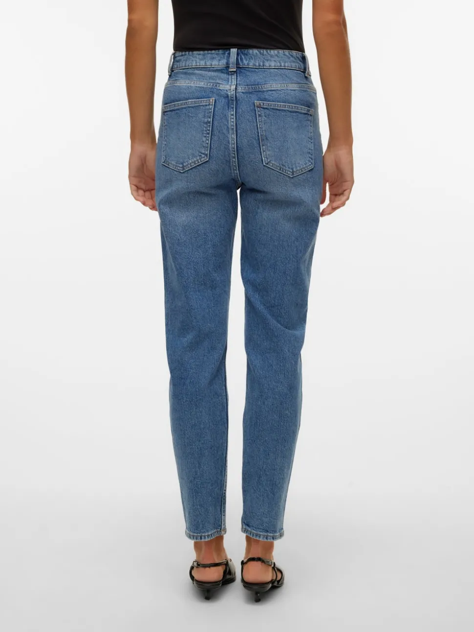 VMCARRIE Superhög Midja Mom Fit Jeans