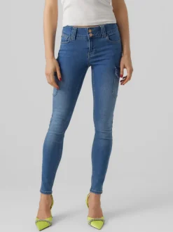 VMCATCH Medelhög Midja Cargo Fit Jeans