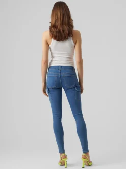 VMCATCH Medelhög Midja Cargo Fit Jeans
