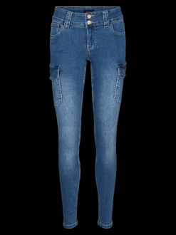 VMCATCH Medelhög Midja Cargo Fit Jeans