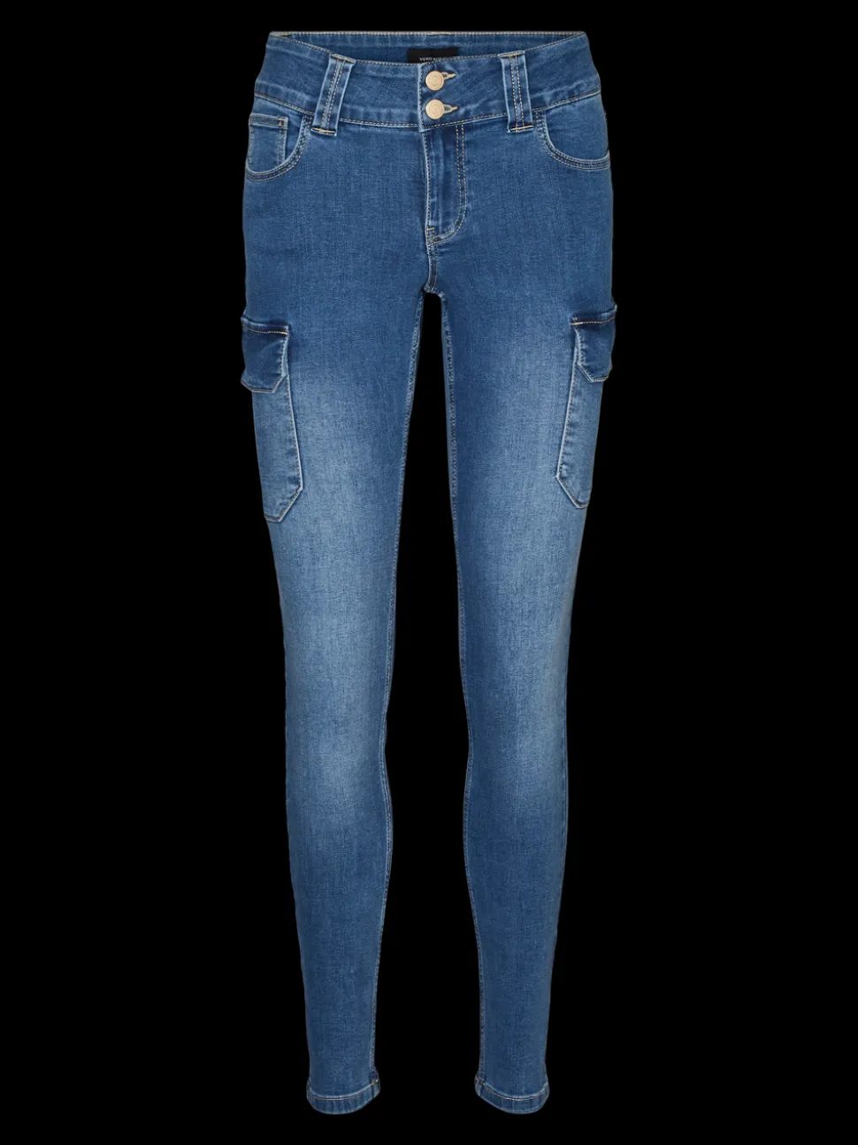 VMCATCH Medelhög Midja Cargo Fit Jeans