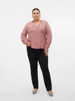 VMCFLASH Medelhög Midja Rak Passform Jeans