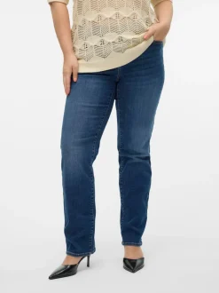 VMCFLASH Medelhög Midja Rak Passform Jeans
