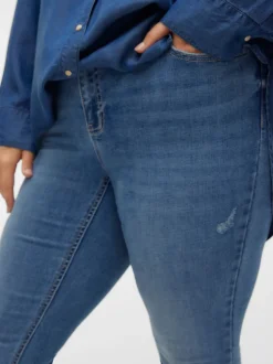 VMCFLASH Medelhög Midja Skinny Fit Jeans
