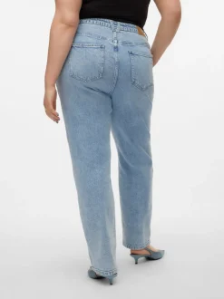 VMCISA Hög Midja Mom Fit Jeans