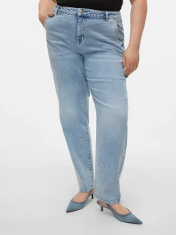 VMCISA Hög Midja Mom Fit Jeans