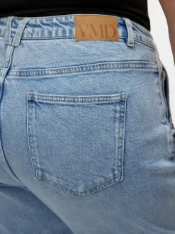 VMCISA Hög Midja Mom Fit Jeans